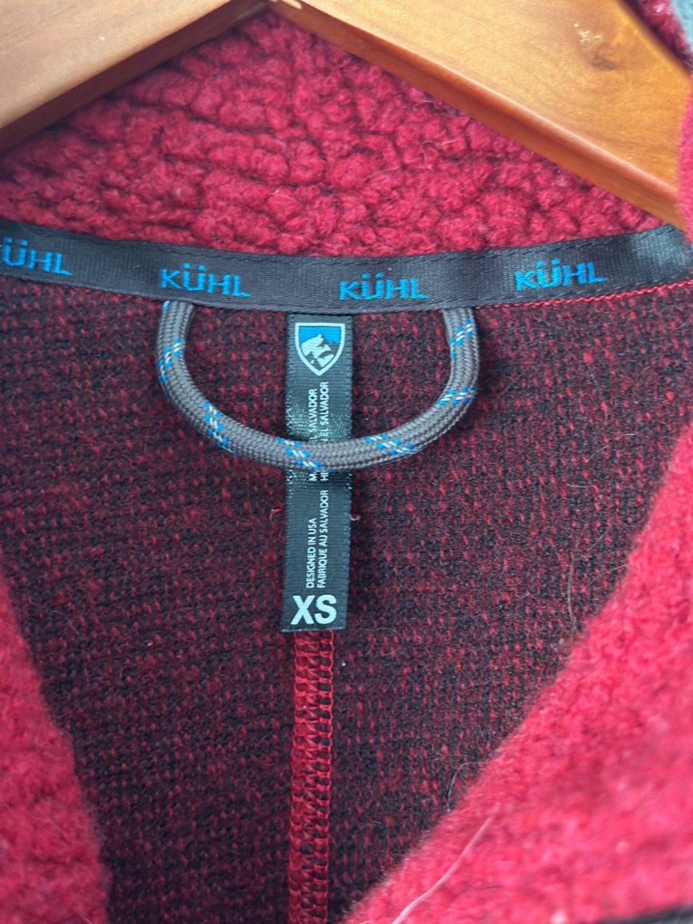 KUHL Red and Grey Fleece Jacket - Picture 8 of 10